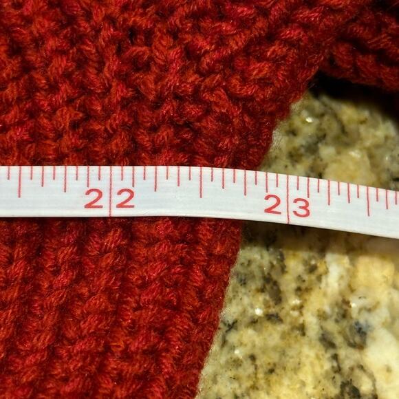 Dynamite Womens Size Small Red Crewneck Long Sleeve Sweater Shirttail Bottom - Picture 6 of 6